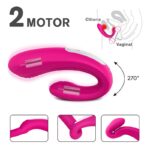 Vibrador de Casal Recarregável anatômico e flexível em silicone com controle remoto - Imagem 11