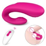 Vibrador de Casal Recarregável anatômico e flexível em silicone com controle remoto - Imagem 5