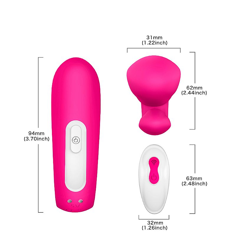 Vibrador de Casal Recarregável anatômico e flexível em silicone com controle remoto - Imagem 9