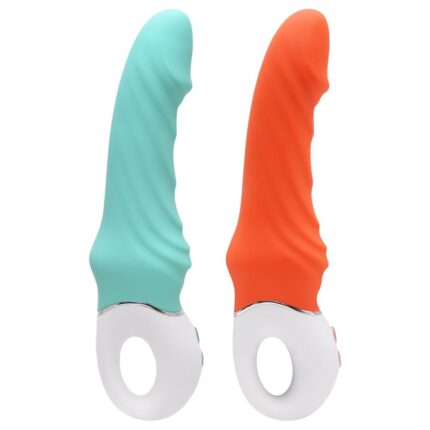 Vibrador de ponto g em silicone com glande, recarregável e 9 modos de vibração – S-hande Tornado