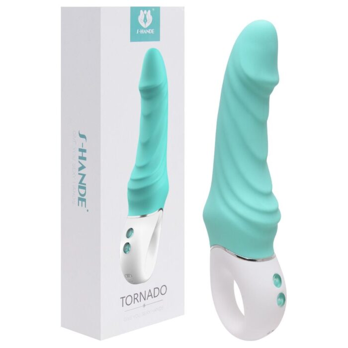 Vibrador de ponto g em silicone com glande, recarregável e 9 modos de vibração – S-hande Tornado - Imagem 7