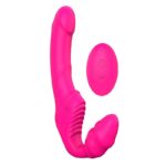 Nana-rct - Strap on recarregável sem cinta, Vibrador de Ponto G Duplo em silicone 9 de vibrações controle remoto sem fio - Imagem 2