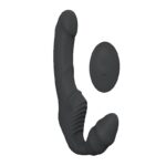 Nana-rct - Strap on recarregável sem cinta, Vibrador de Ponto G Duplo em silicone 9 de vibrações controle remoto sem fio - Imagem 3