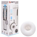 Masturbador em forma de lanterna com 12 modos de vibração 3 tipos de sucção, gemido e função memória Pretty love Sienna