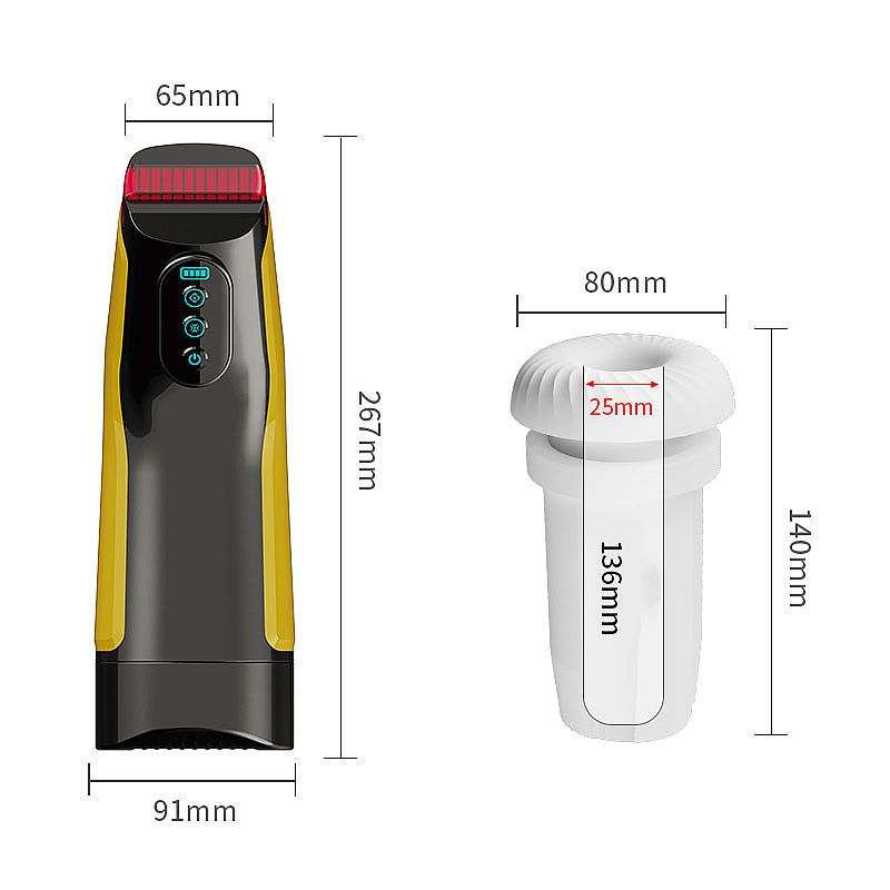 Masturbador Masculino em silicone com 7 Modos de Vibração com 7 Modos de sucção - Dibe - Imagem 9