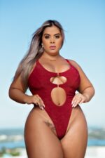 Maio deluxe Aline asa delta sexy em lese e alça de elástico personalizado