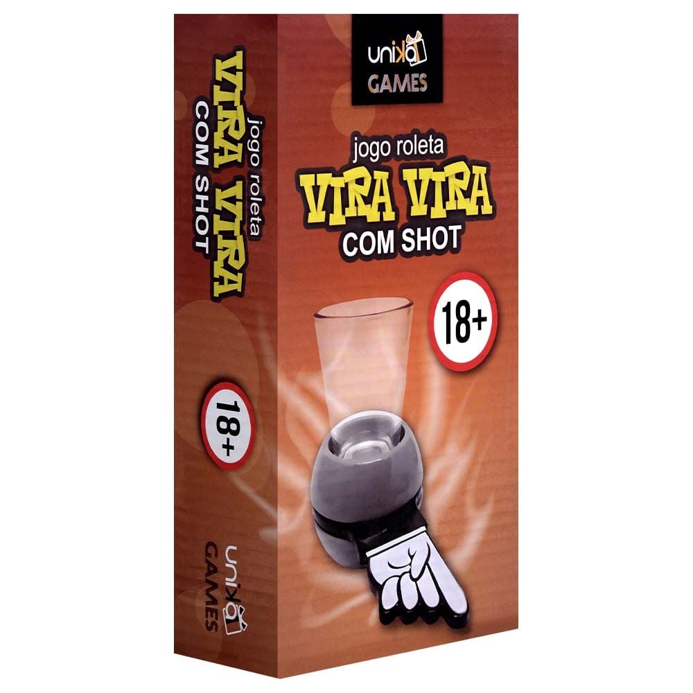 Jogo Roleta De Drinks Vira Vira Mãozinha com Shot - Imagem 6