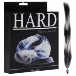 Plug Anal pequeno Metal Cor Cromado Rabo Degradê preto Hard Metal - Imagem 2