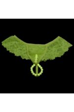 Calcinha Fio Dental Plus Size Tailandesa Amarelo Neon Luz Negra Bilha Escuro Tallyta - Imagem 4