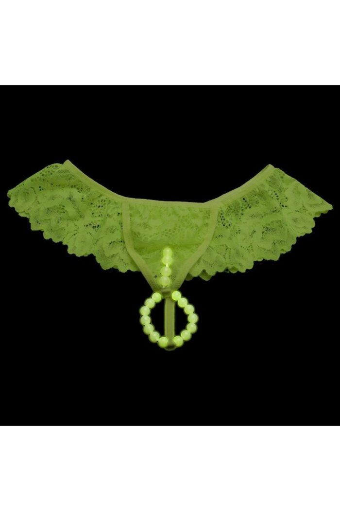Calcinha Fio Dental Plus Size Tailandesa Amarelo Neon Luz Negra Bilha Escuro Tallyta - Imagem 4
