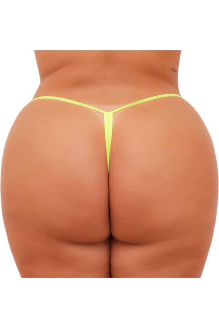 Calcinha Plus size Sexy Secretária laranja Neon - Imagem 2