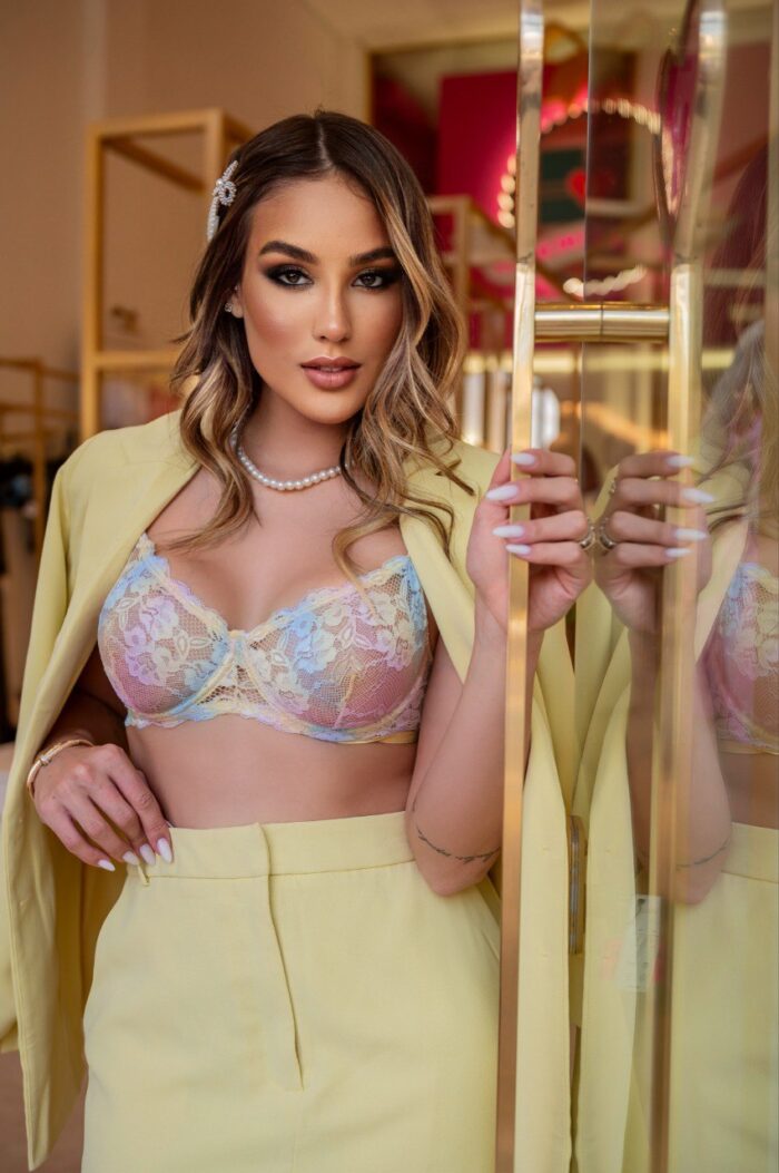 Conjunto Meia taça Arco íris - lingerie segredo lacrado - Imagem 8