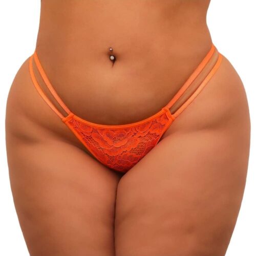 Alternative view of Calcinha Plus Size Personalizável Laranja Neon