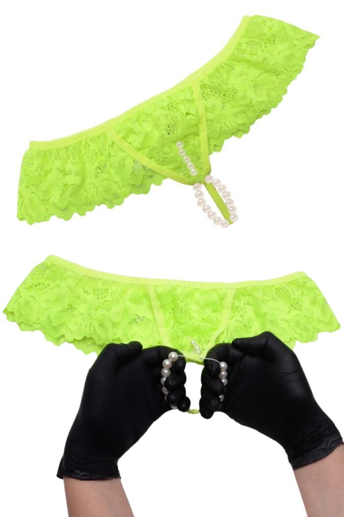 Calcinha tailandesa amarelo master cós em renda - Imagem 2