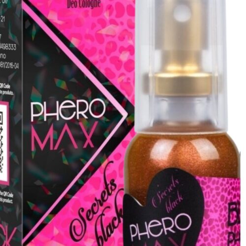 Phero max secrets black Deo colônia com feromônio feminino 20 ml