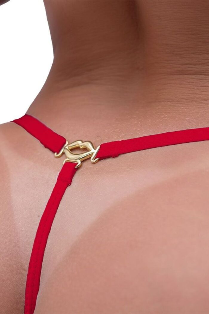 Conjunto Sensual Vermelho Beijo Cinderela Tallyta - Imagem 3