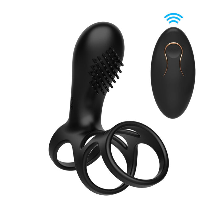 Anel peniano com controle remoto 10 modos de vibração - Mannuo - Imagem 4