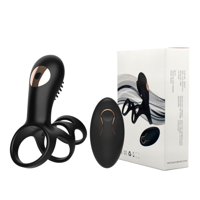 Anel peniano com controle remoto 10 modos de vibração - Mannuo - Imagem 3