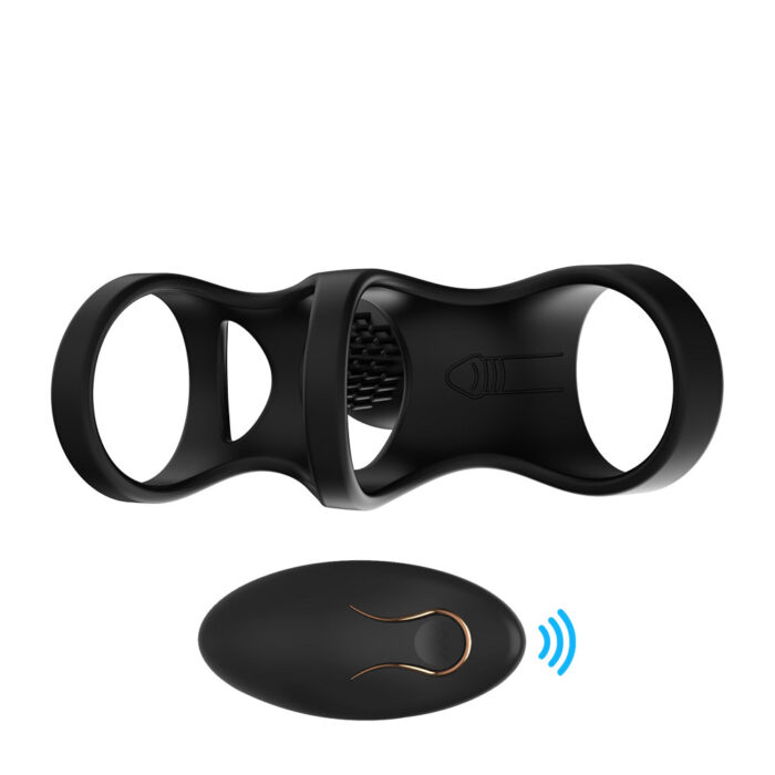 Anel peniano com controle remoto 10 modos de vibração - Mannuo - Imagem 7