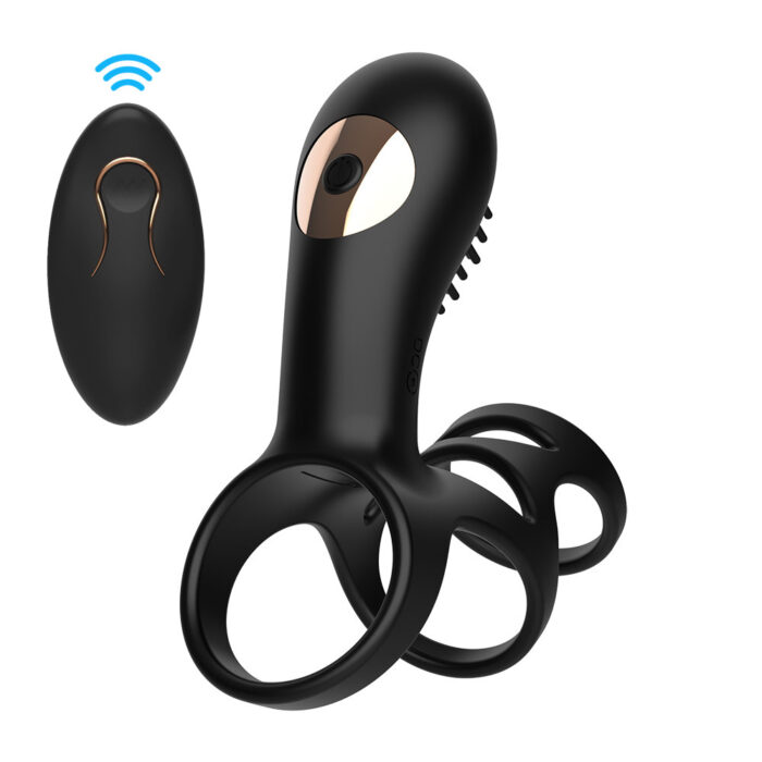 Anel peniano com controle remoto 10 modos de vibração - Mannuo - Imagem 8