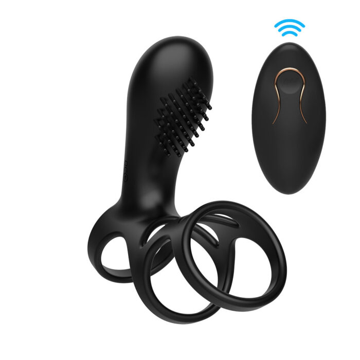 Anel peniano com controle remoto 10 modos de vibração - Mannuo - Imagem 9