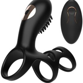 Anel peniano com controle remoto 10 modos de vibração - Mannuo