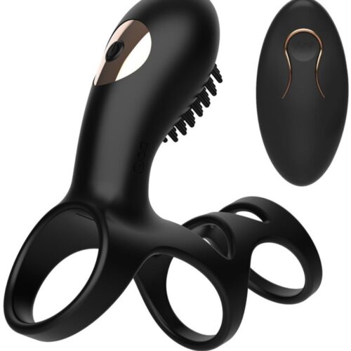 Anel peniano com controle remoto 10 modos de vibração - Mannuo