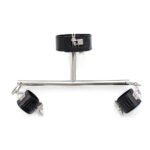 Coleira com algemas e barra de restrição em metal - Imagem 9