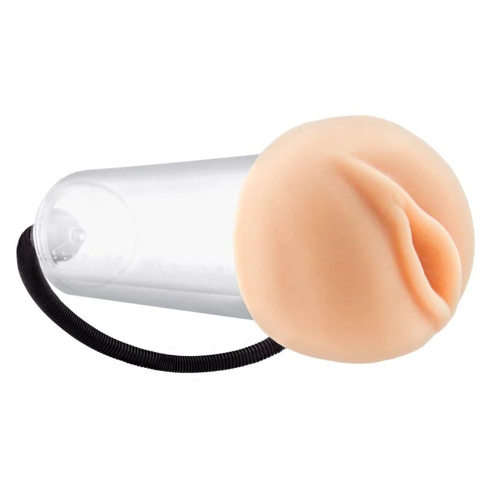 Bomba peniana com sistema de alavanca e vagina em cyberskin para penetração - Imagem 2