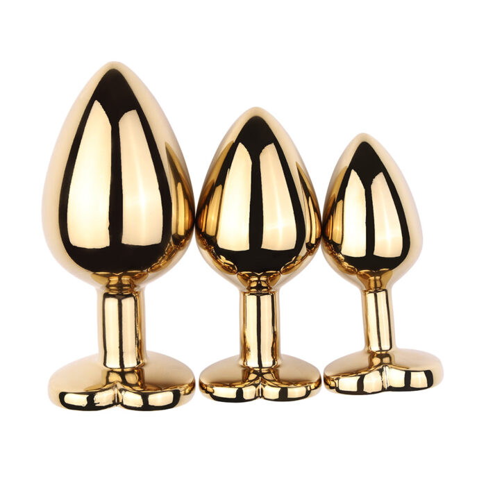 Plug Anal Grande Aço Dourado Coração - Imagem 13