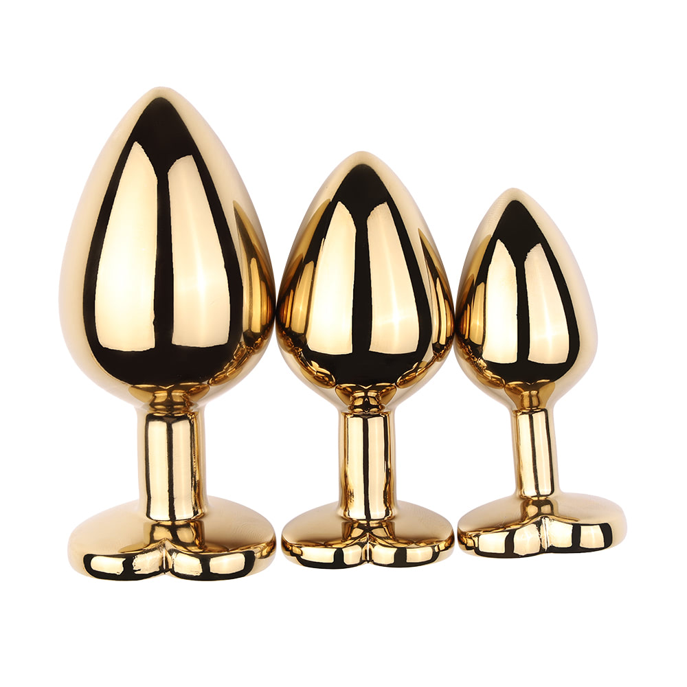 Plug Anal Grande Aço Dourado Coração - Imagem 13
