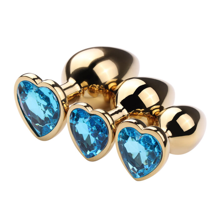 Plug Anal Grande Aço Dourado Coração - Imagem 6