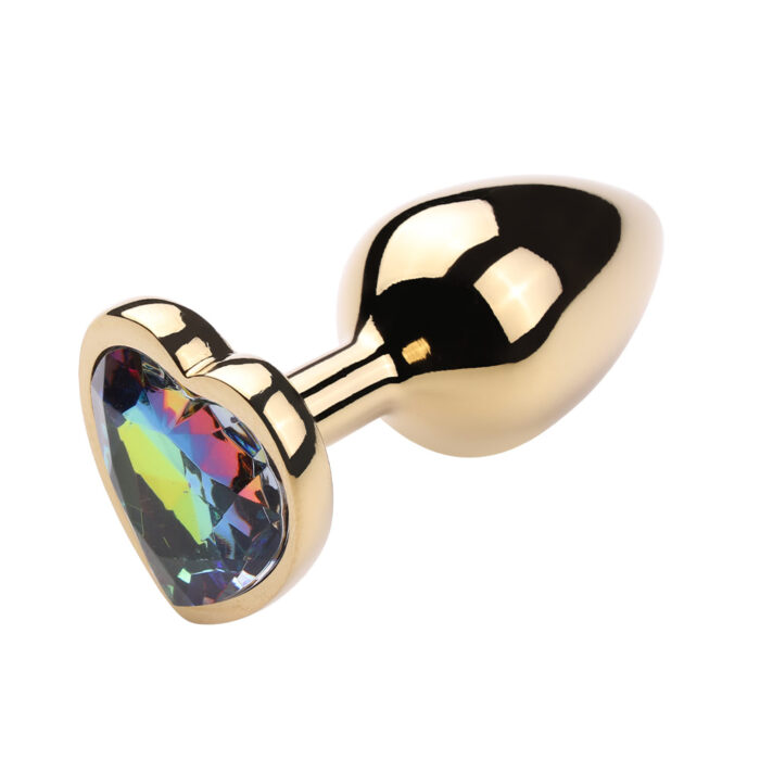 Plug Anal Grande Aço Dourado Coração - Imagem 11