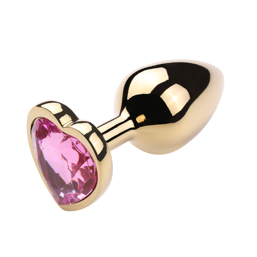 Plug Anal Grande Aço Dourado Coração - Imagem 7