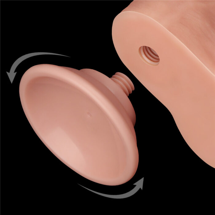 Protese em formato de Pênis ultra Realístico 22x4,3 cm Sliding com dupla camada Dong Flesh - Lovetoy - Imagem 15