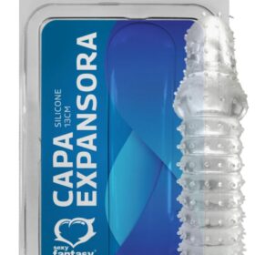 Capa expansora anelada em silicone - 13 cm Sexy fantasy | cor: transparente