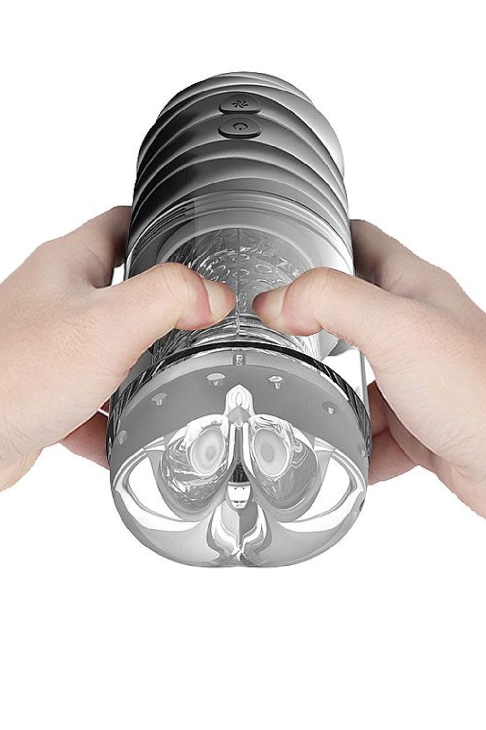 Masturbador Lanterna recarregável em Formado de Bunda 7 modos de Rotações com ventosa - Dibe - Imagem 2