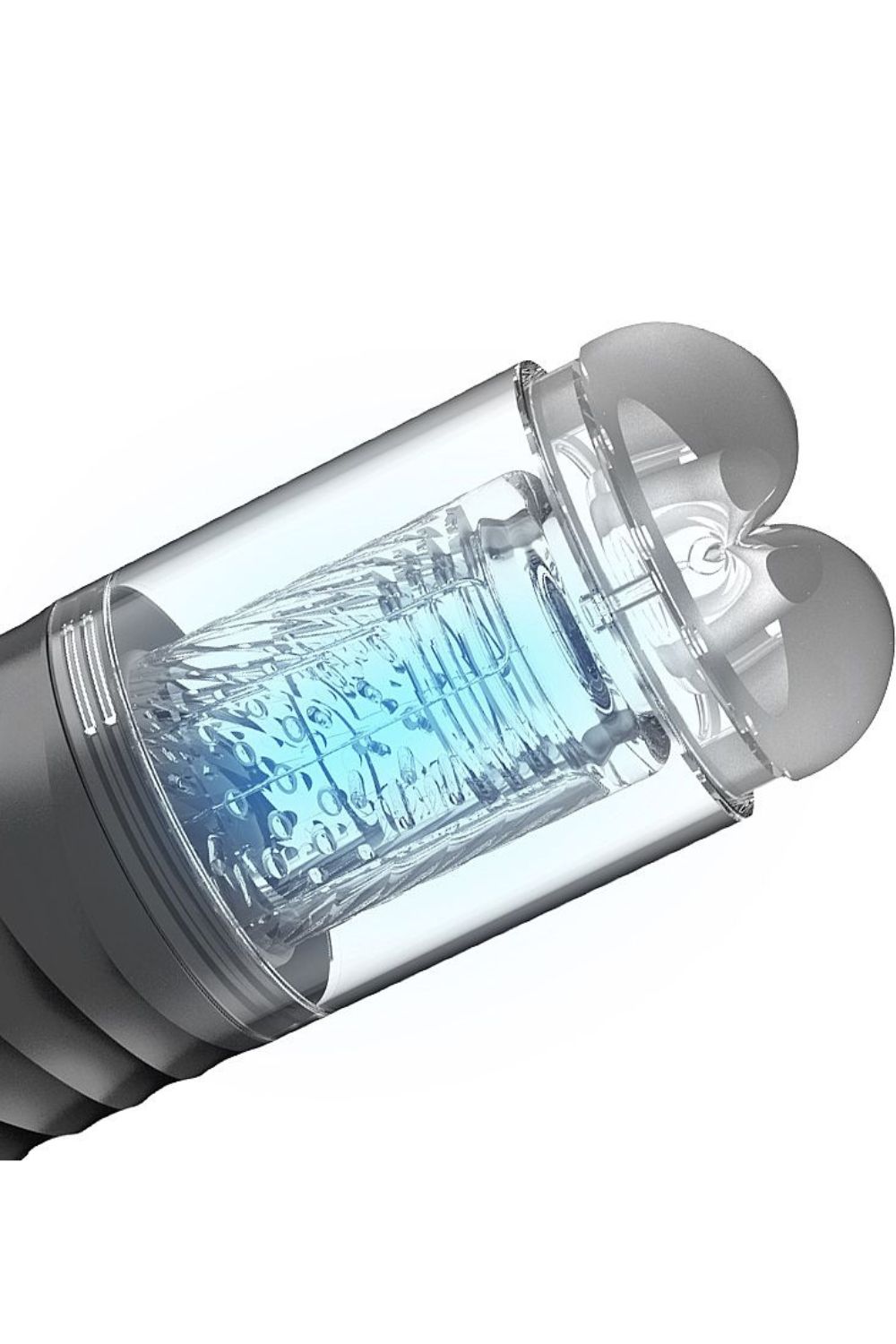 Masturbador Lanterna recarregável em Formado de Bunda 7 modos de Rotações com ventosa - Dibe - Imagem 3