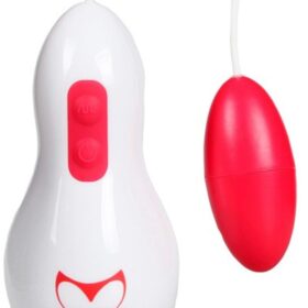 Vibrador bullet com 12 vibrações de controle remoto com fio - Meow cute mouse