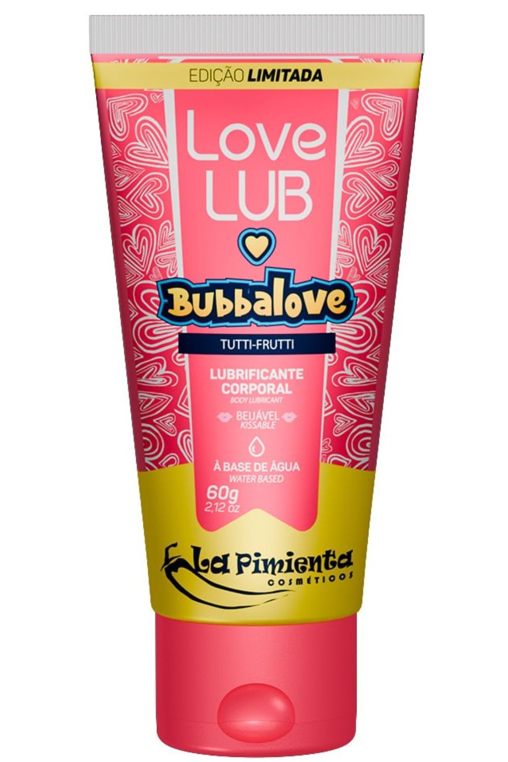 Bubbalove lubrificante beijável tutti frutti love lub 60g la pimienta