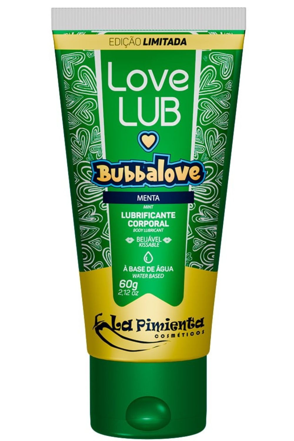 Bubbalove lubrificante beijável menta love lub 60g la pimienta