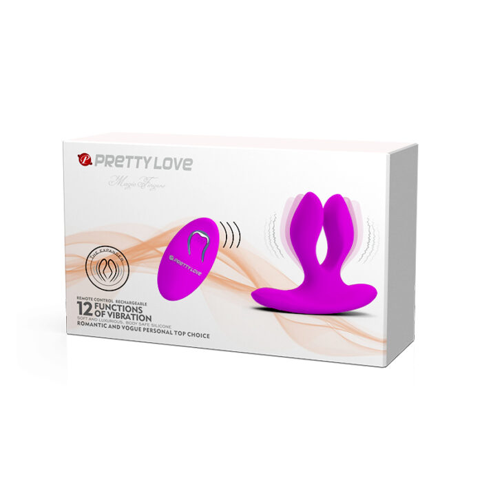 Plug Anal Recarregável com vibro Magic Finger controle remoto duplo prazeroso - Imagem 5