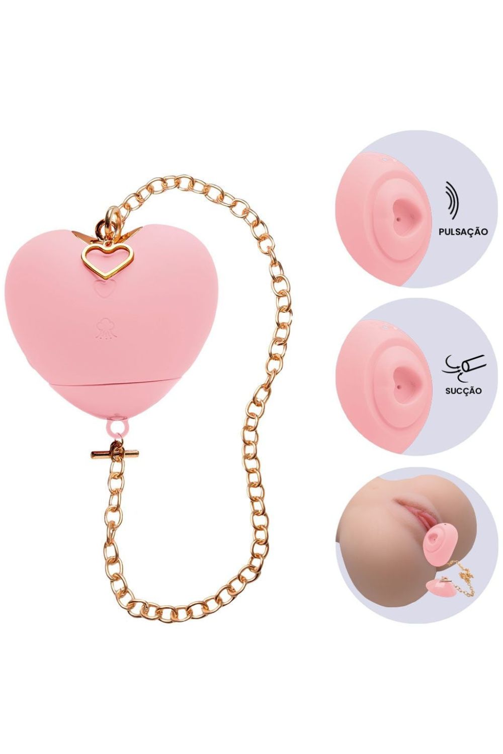 Vibrador de Clitóris com Sucção em Formato de Coração Cupid Heart - S-Hande - Imagem 4