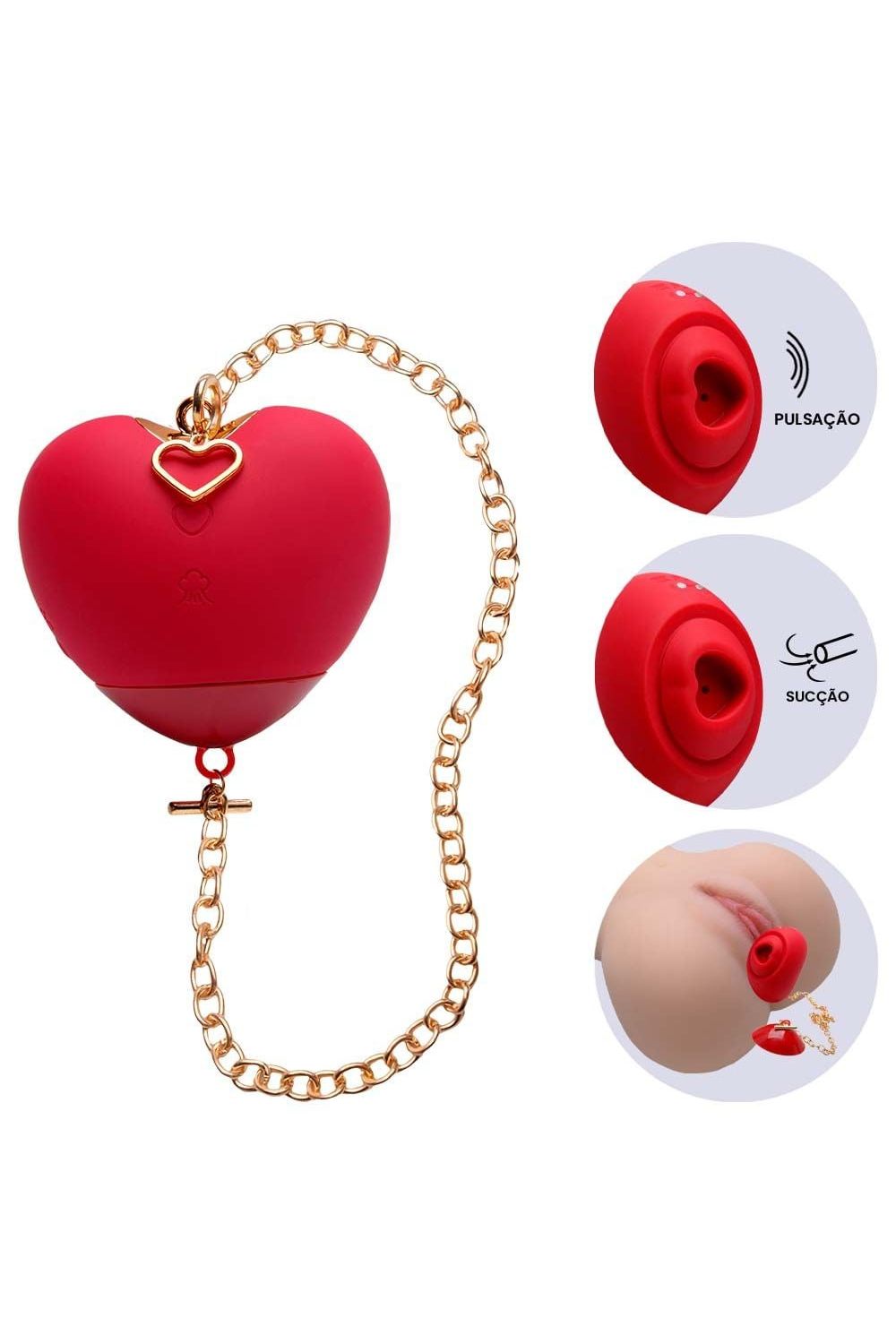 Vibrador de Clitóris com Sucção em Formato de Coração Cupid Heart - S-Hande - Imagem 5