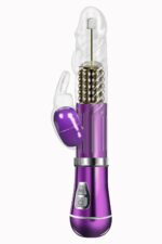 Vibrador Rotativo de Coelho com estimulação do ponto G Cromado - À Pilha - Imagem 2