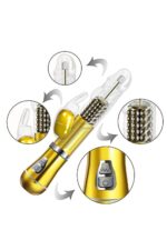 Vibrador Rotativo de Coelho com estimulação do ponto G Cromado - À Pilha - Imagem 5