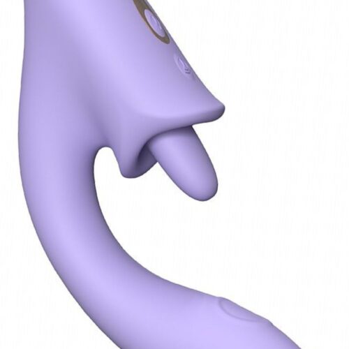 Alternative view of Vibrador de Ponto G e clitóris com Língua e Dedilhar Tapping Viola - S-Hande