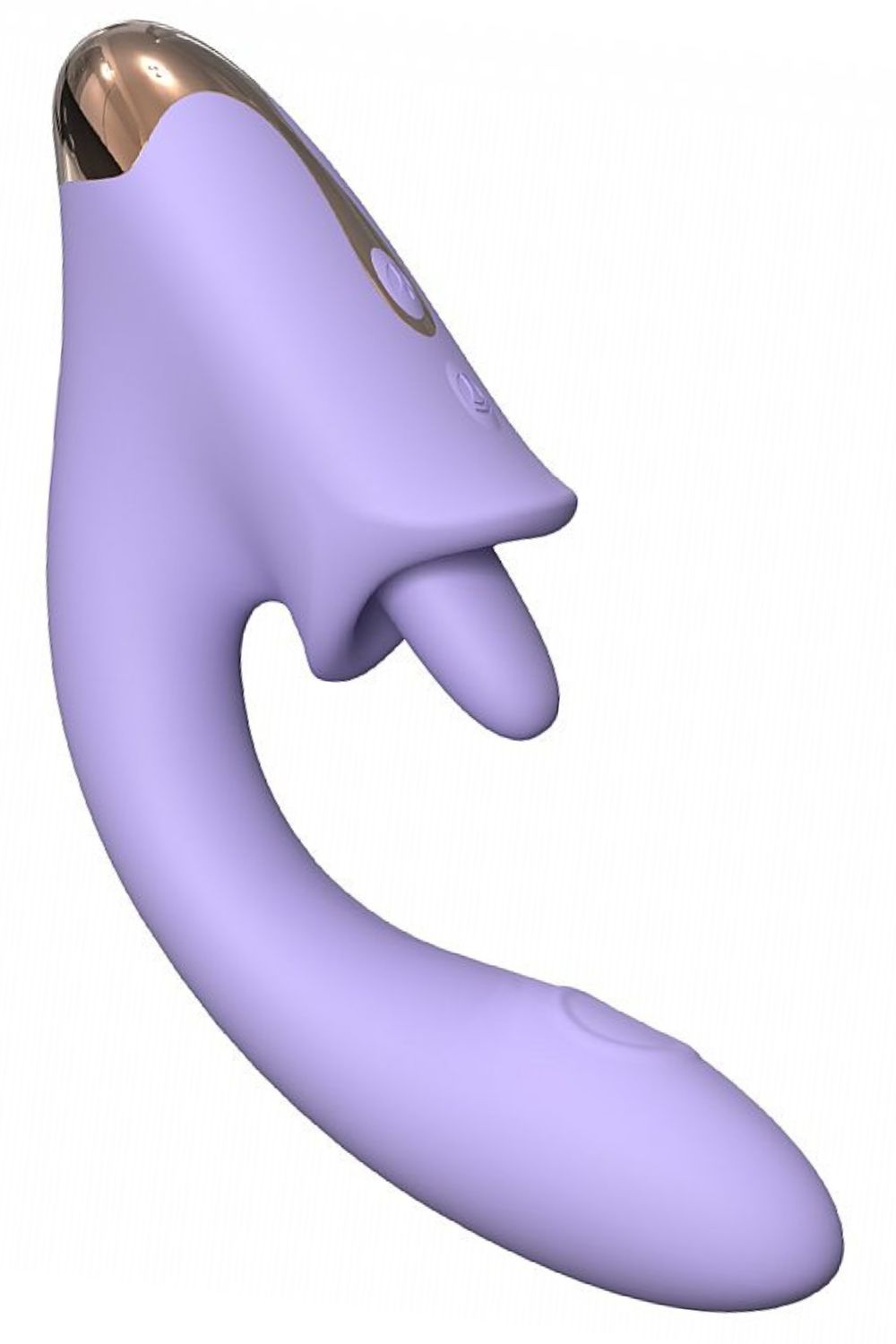 Vibrador de Ponto G e clitóris com Língua e Dedilhar Tapping Viola - S-Hande - Imagem 2