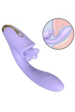 Vibrador de Ponto G e clitóris com Língua e Dedilhar Tapping Viola - S-Hande - Imagem 7