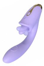 Vibrador de Ponto G e clitóris com Língua e Dedilhar Tapping Viola - S-Hande - Imagem 5